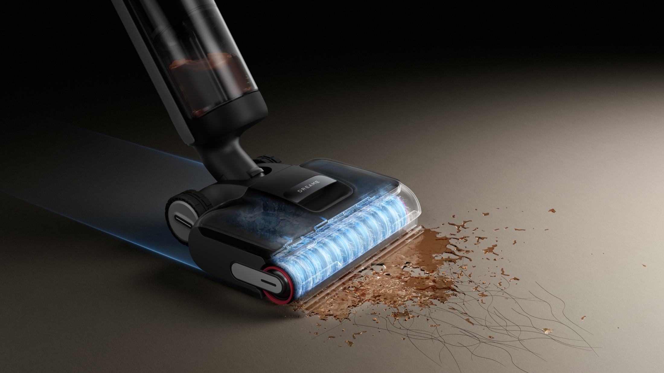 Dreame floor cleaner brush washing
